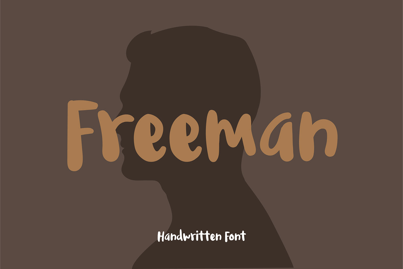 Пример шрифта Freeman