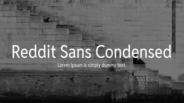 Пример шрифта Reddit Sans Condensed