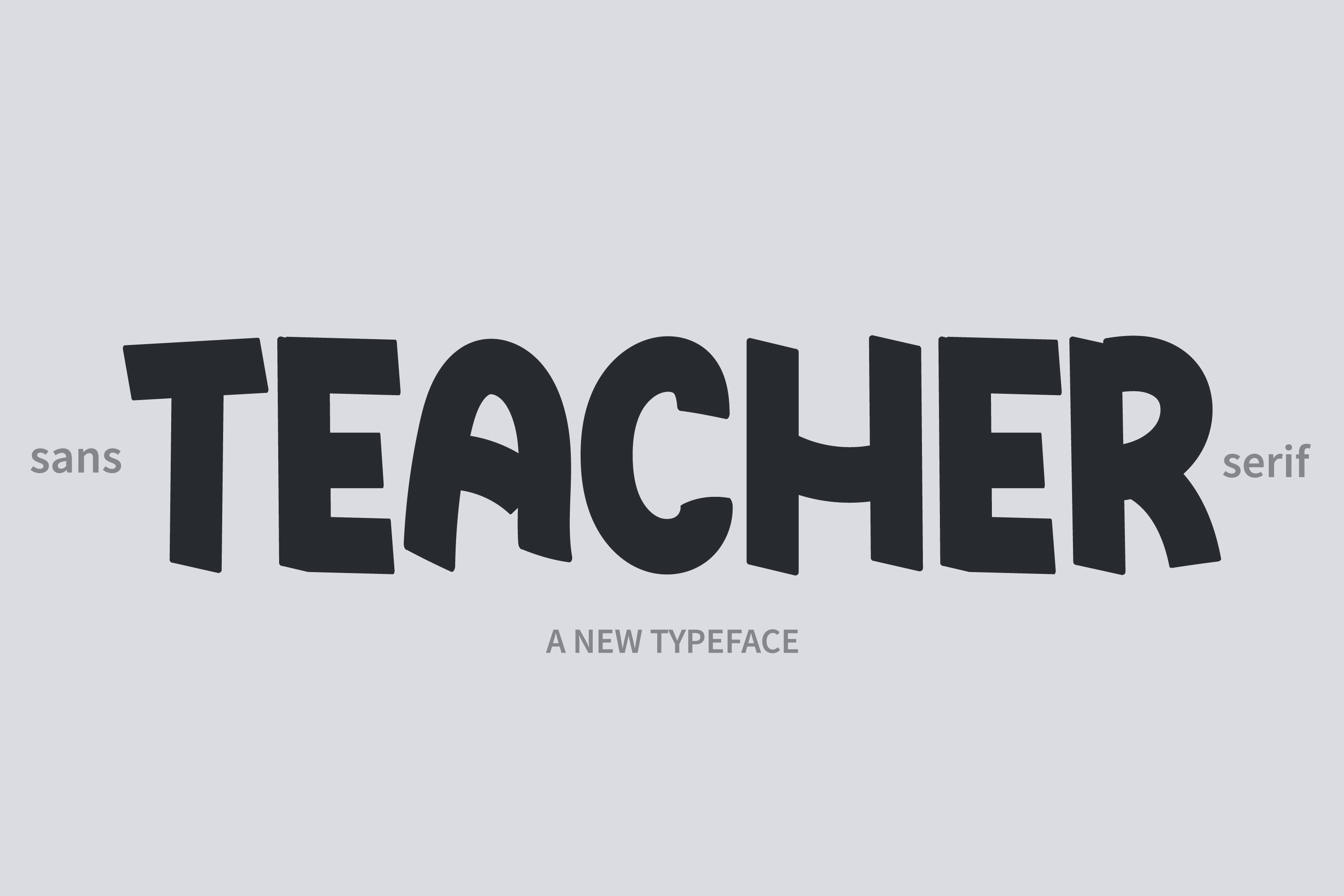 Пример шрифта Teachers