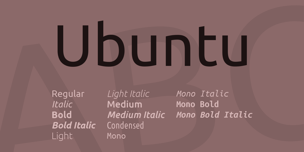 Пример шрифта Ubuntu Sans