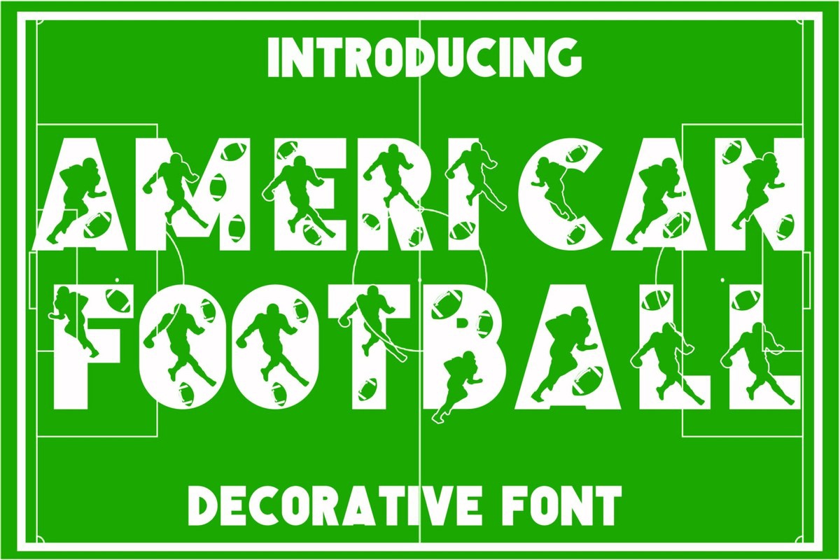 Пример шрифта American Football