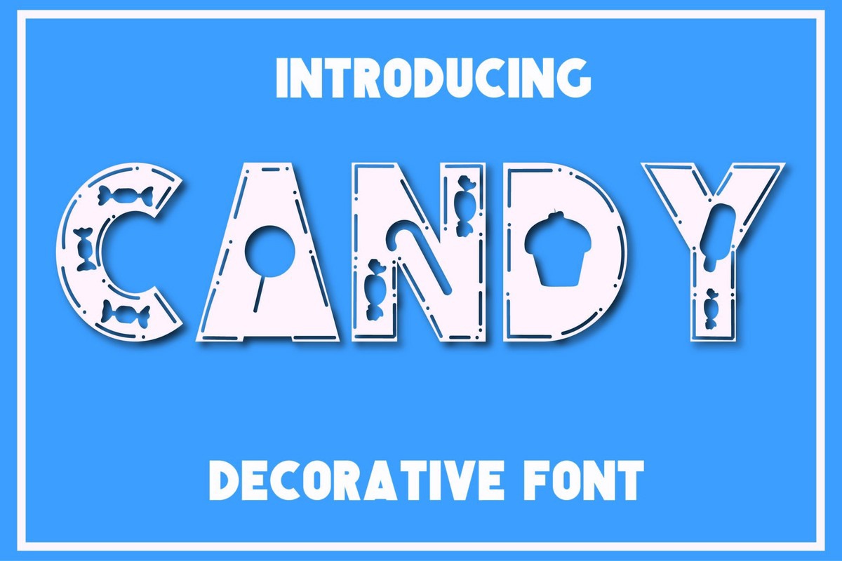 Пример шрифта Candy