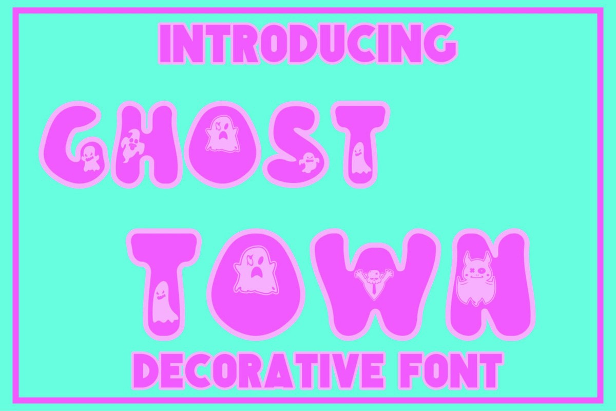 Пример шрифта Ghost Town