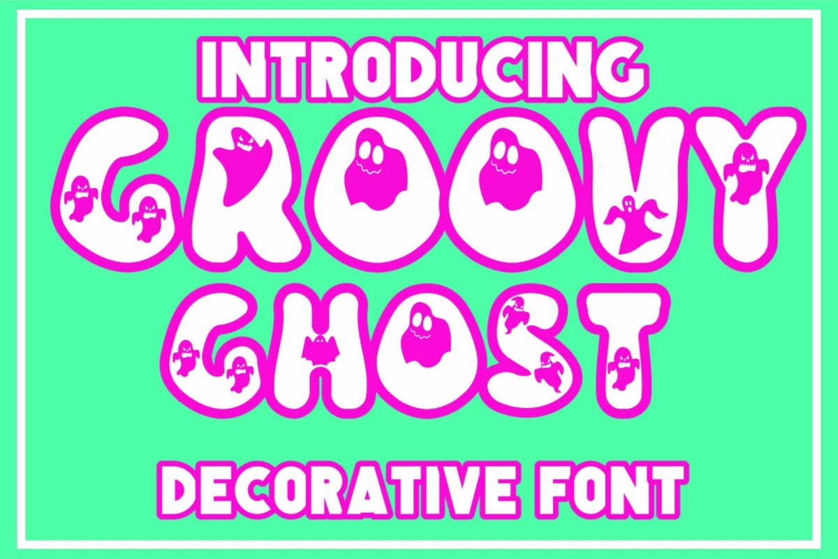 Пример шрифта Groovy Ghost