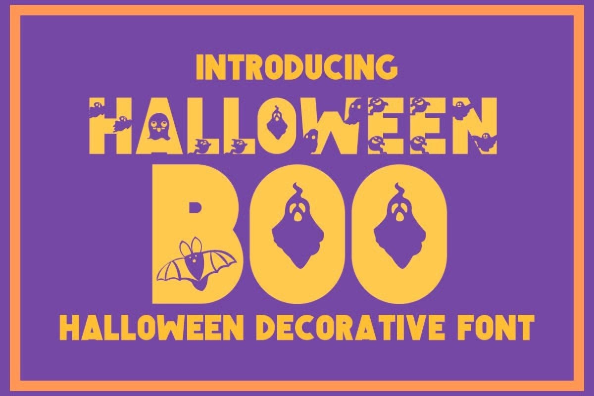 Пример шрифта Halloween Boo Regular