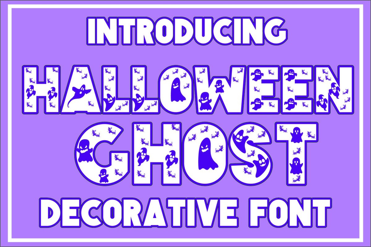 Пример шрифта Halloween Ghost