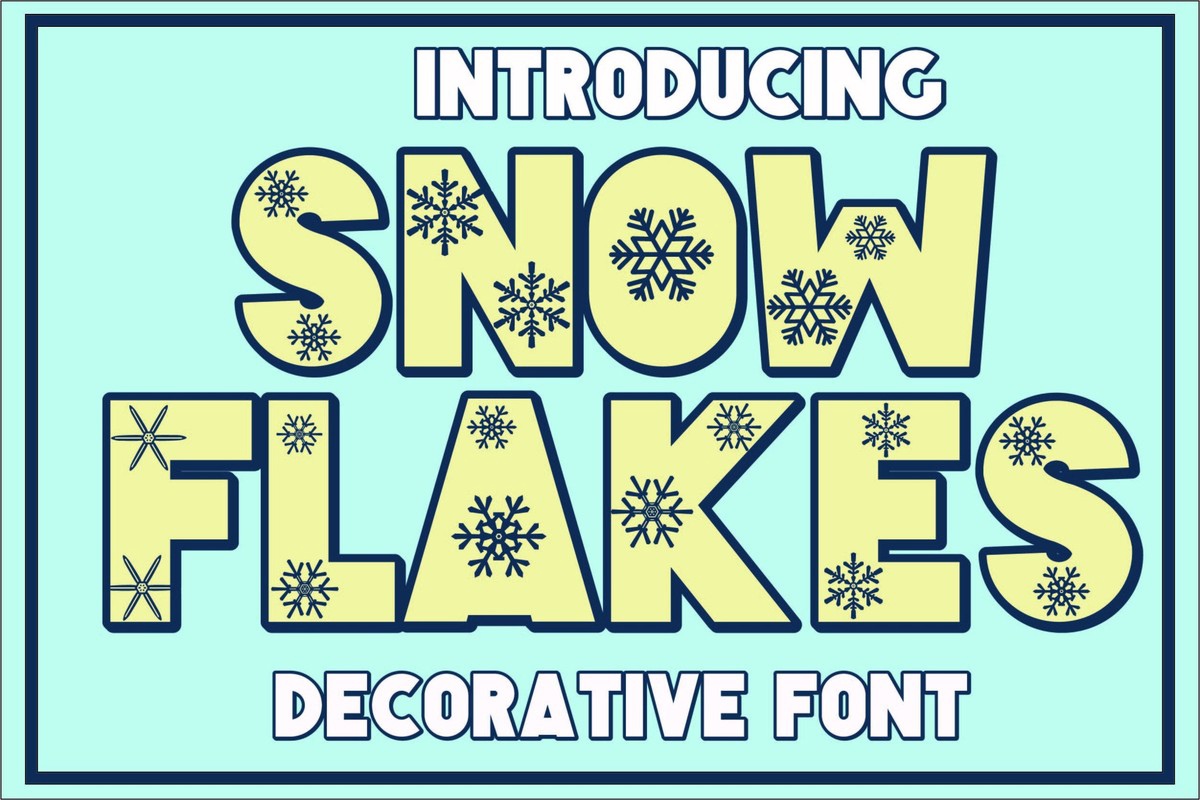 Пример шрифта Snow Flakes Regular