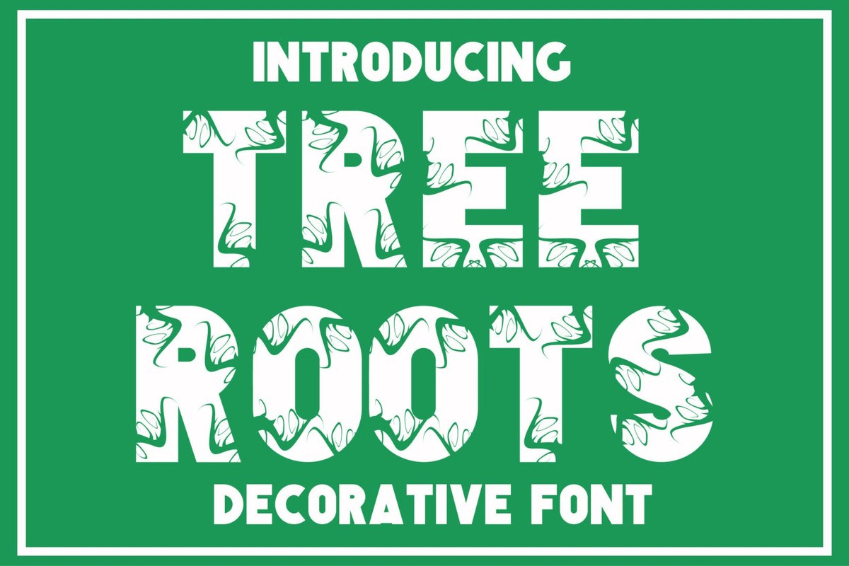 Пример шрифта Tree Roots