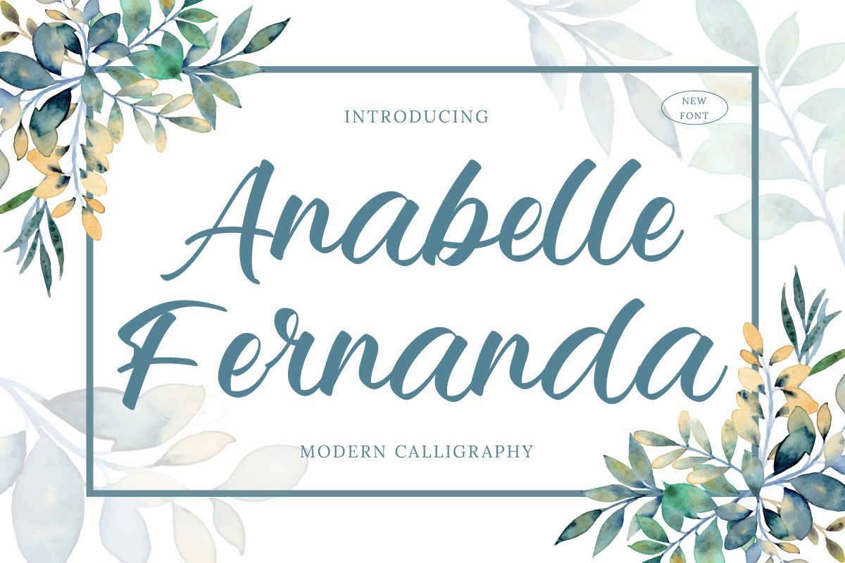 Пример шрифта Anabelle Fernanda
