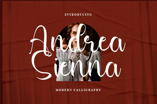Пример шрифта Andrea Sienna