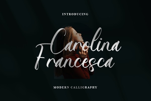 Пример шрифта Carolina Francesca