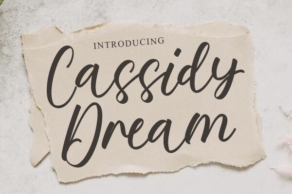 Пример шрифта Cassidy Dream