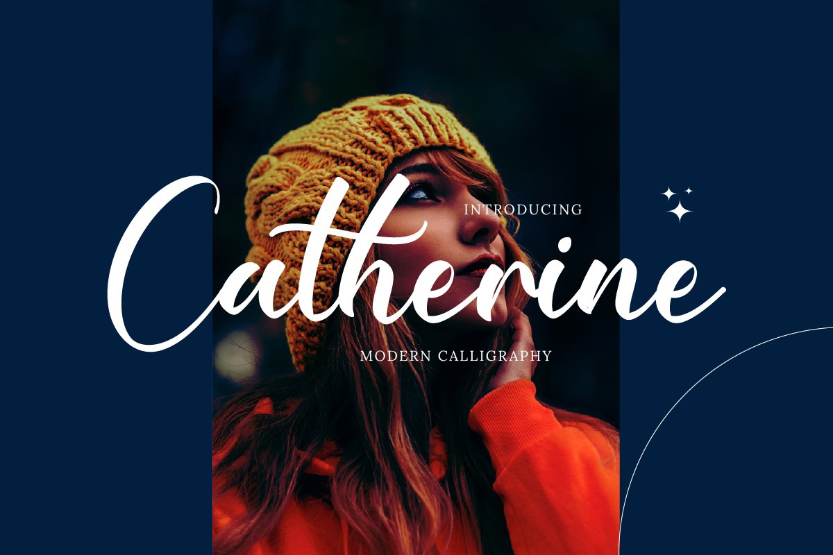 Пример шрифта Catherine