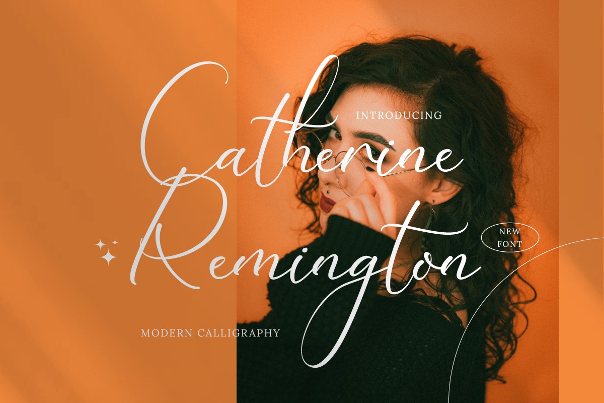 Пример шрифта Catherine Remington