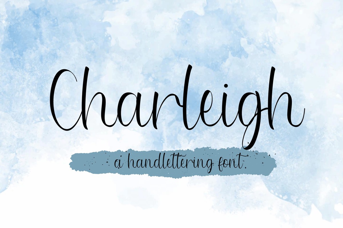 Пример шрифта Charleigh