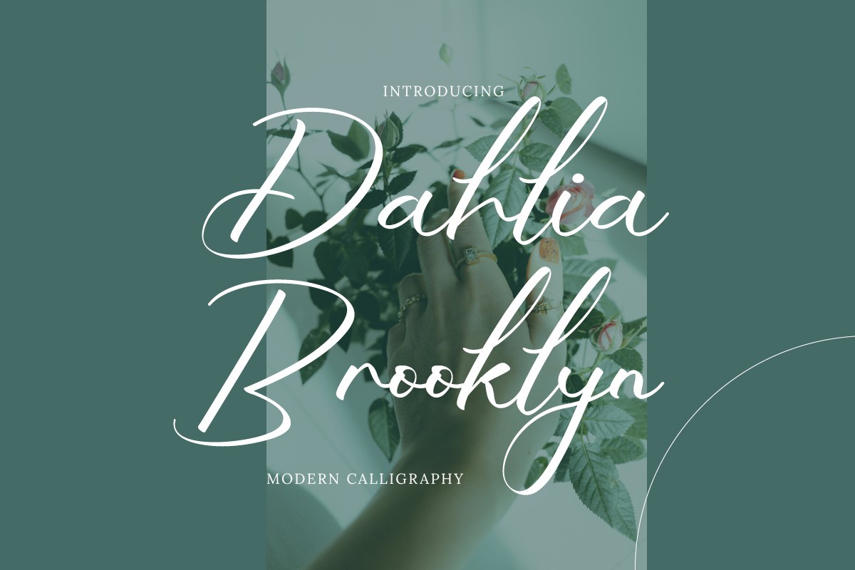 Пример шрифта Dahlia Brooklyn