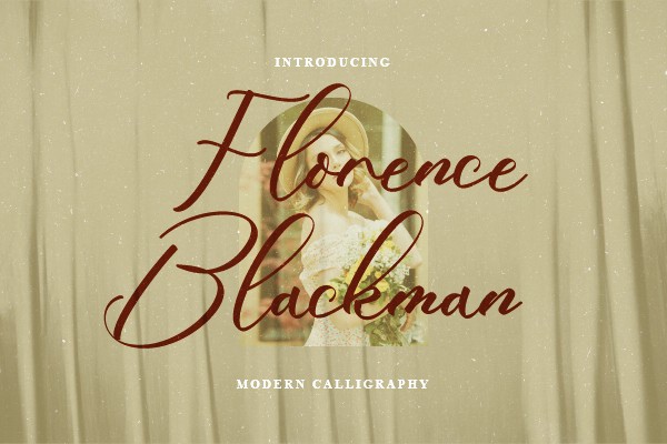 Пример шрифта Florence Blackman Regular