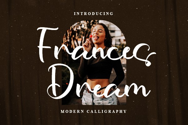 Пример шрифта Frances Dream Regular