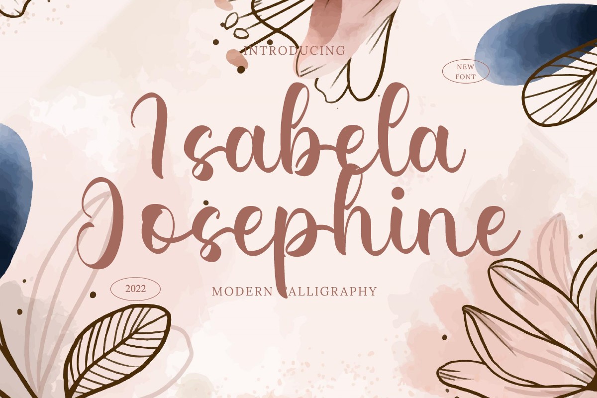 Пример шрифта Isabela Josephine