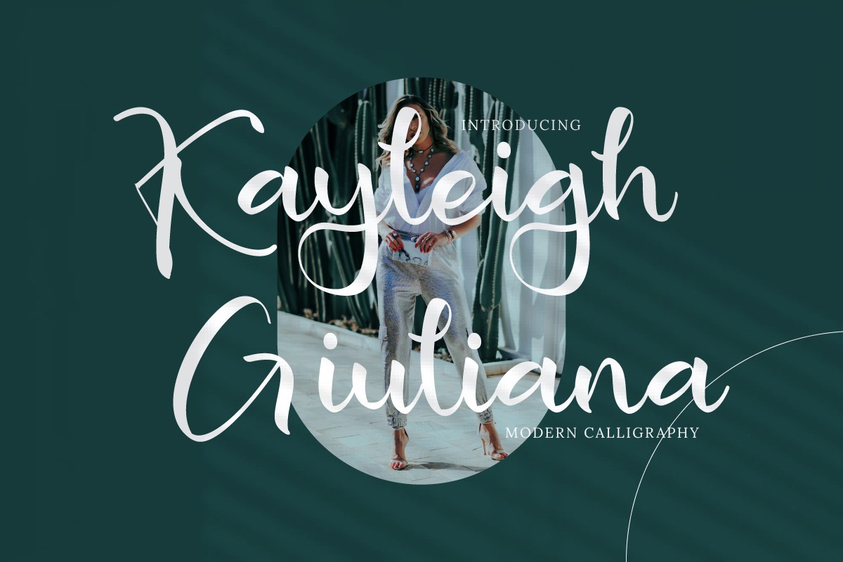 Пример шрифта Kayleigh Giuliana Regular