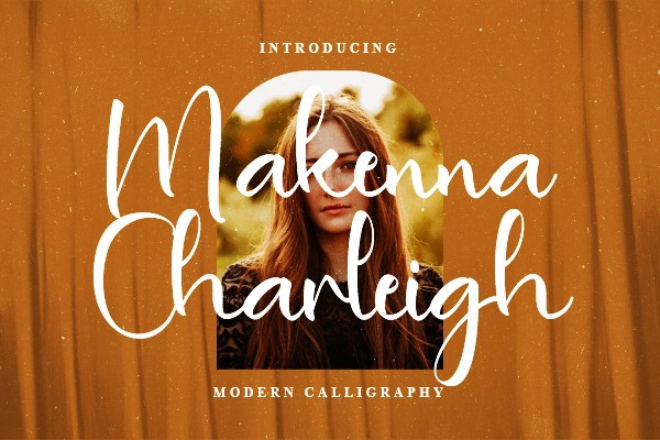Пример шрифта Makenna Charleigh