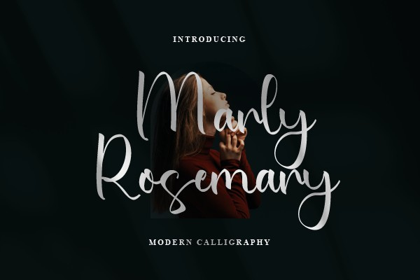 Пример шрифта Marly Rosemary