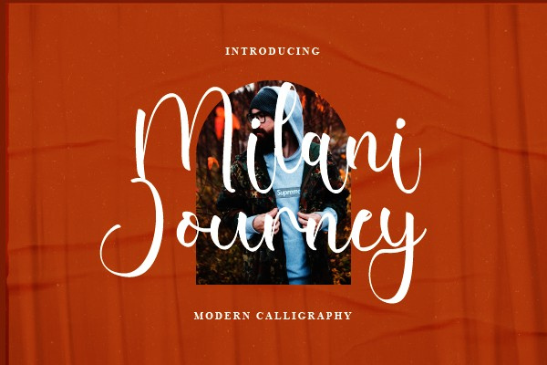 Пример шрифта Milani Journey Regular