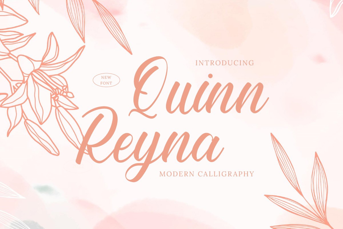 Пример шрифта Quinn Reyna Regular