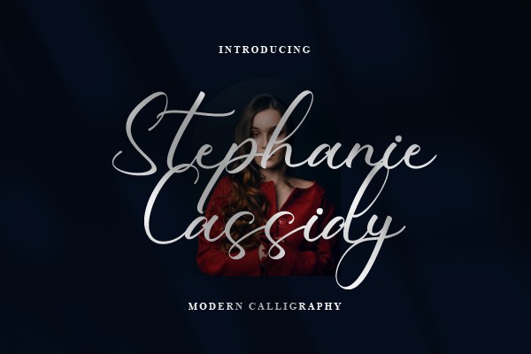 Пример шрифта Stephanie Cassidy