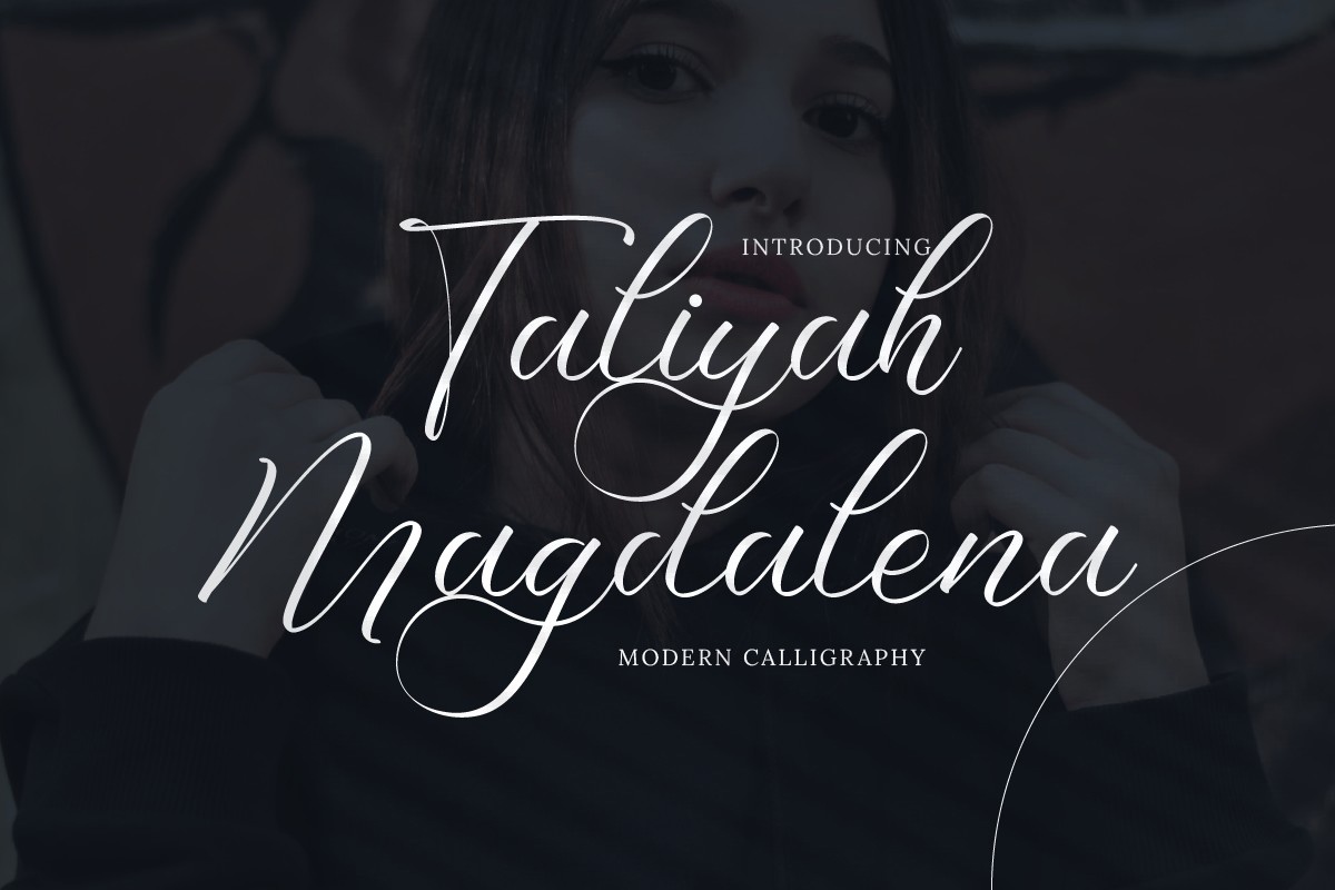 Пример шрифта Taliyah Magdalena