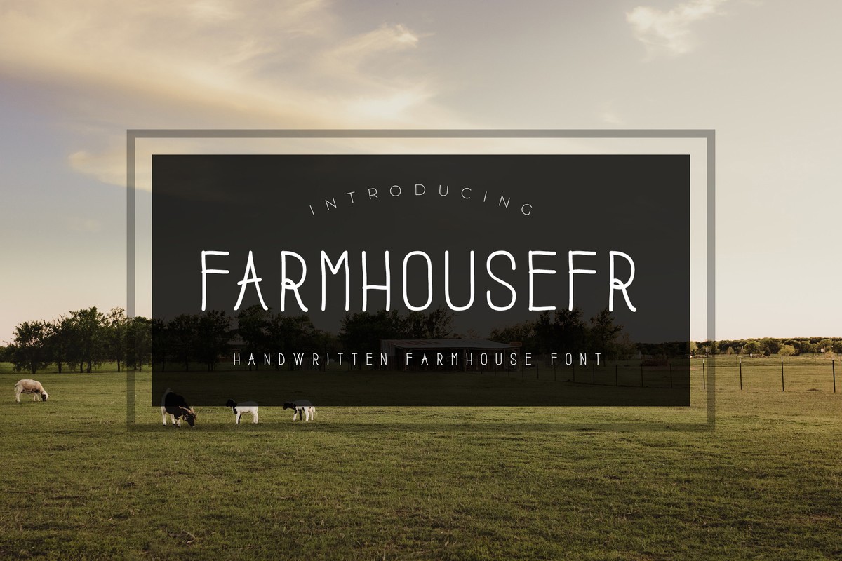 Пример шрифта Farmhouse FR