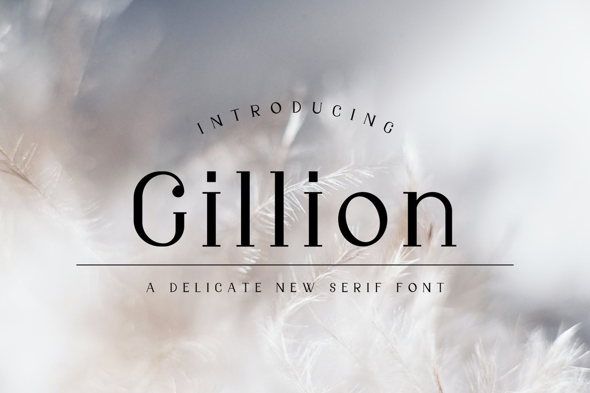 Пример шрифта Gillion