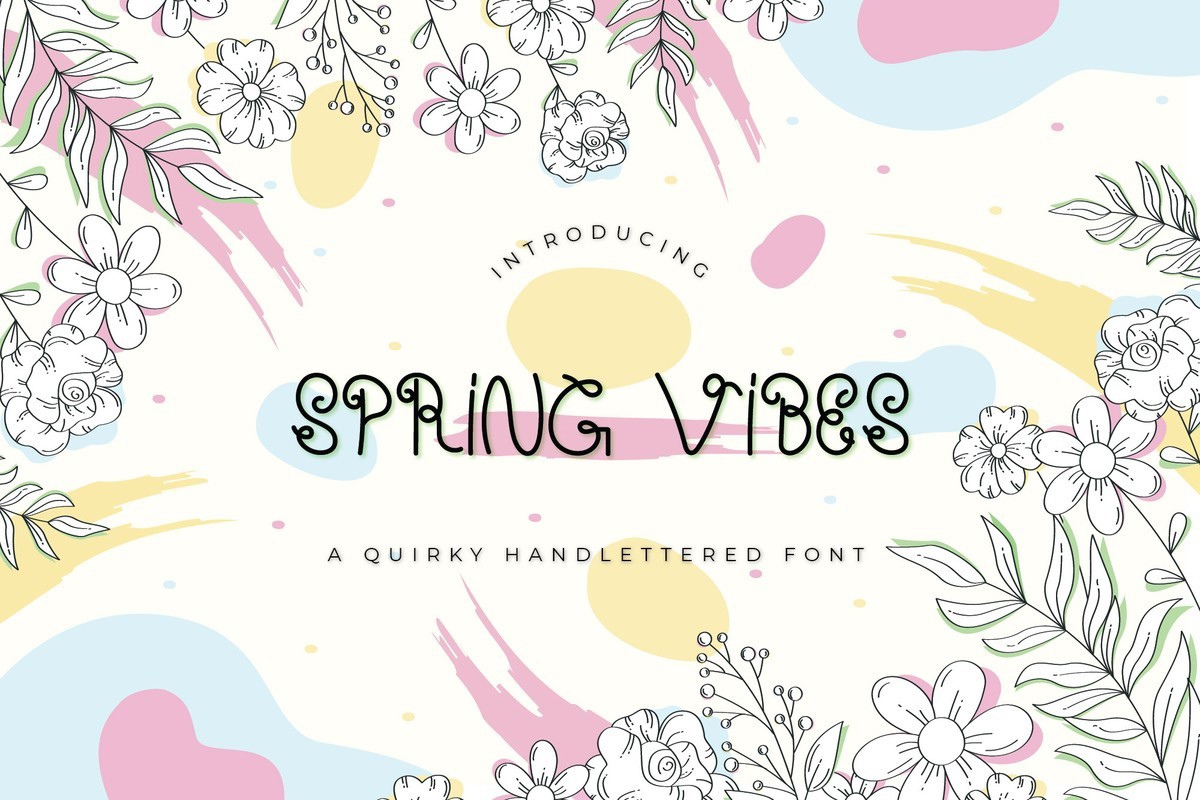 Пример шрифта Spring Vibes Regular