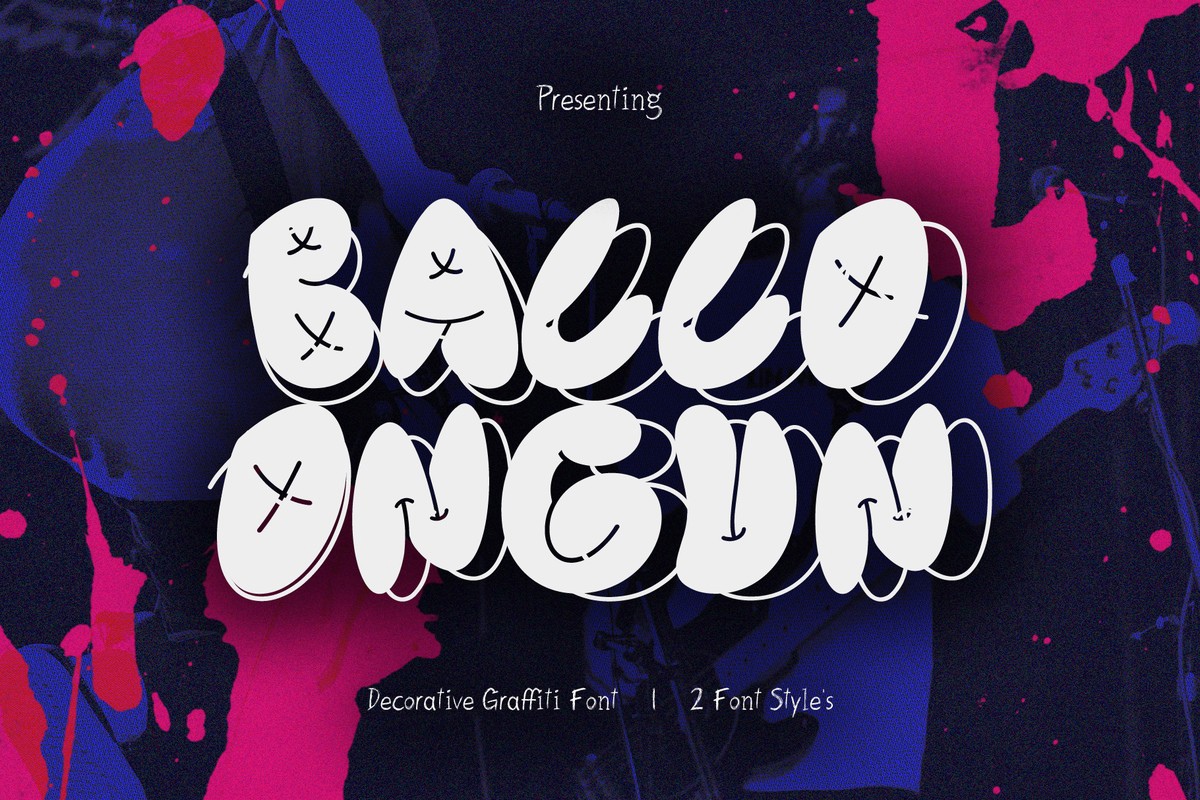 Пример шрифта CF Balloongun Regular