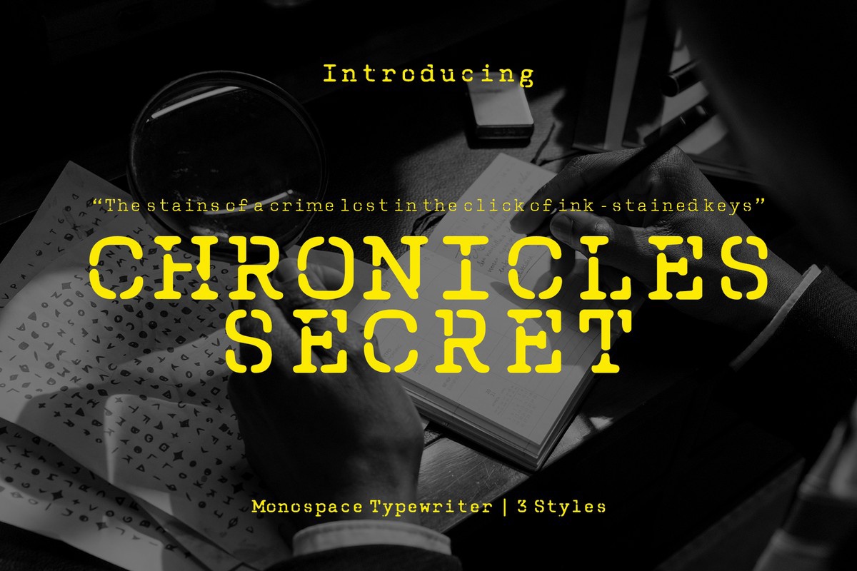 Пример шрифта CF Chronicles Secret