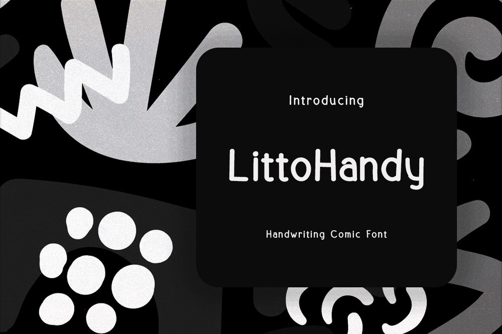 Пример шрифта CF Littohandy Regular