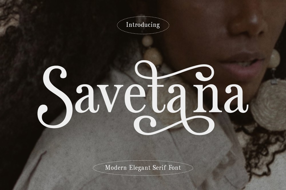 Пример шрифта CF Savetana
