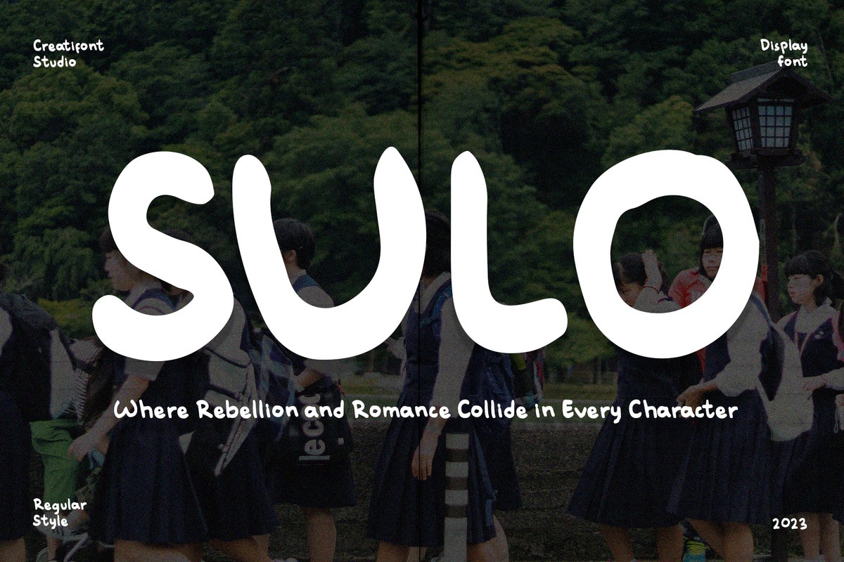 Пример шрифта CF Sulo