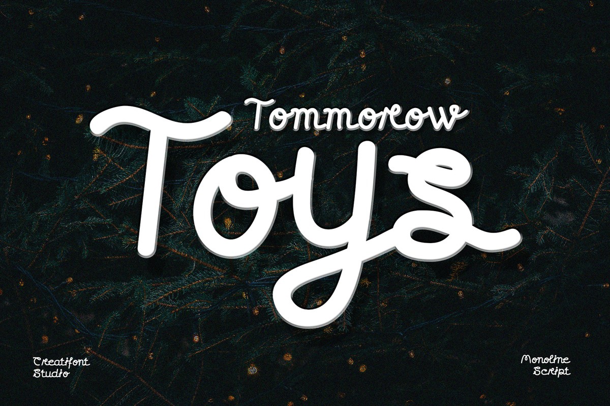 Пример шрифта CF Tomorrow Toys