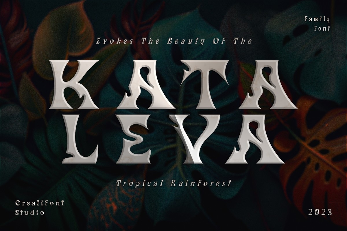 Пример шрифта Kataleya