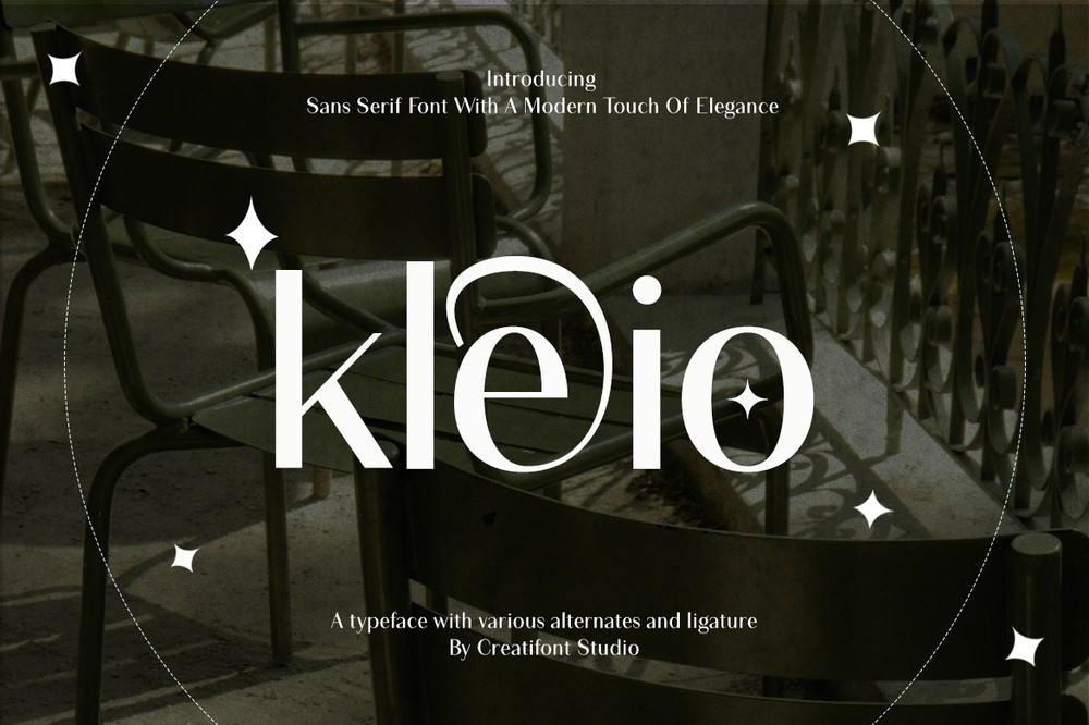 Пример шрифта Kleio