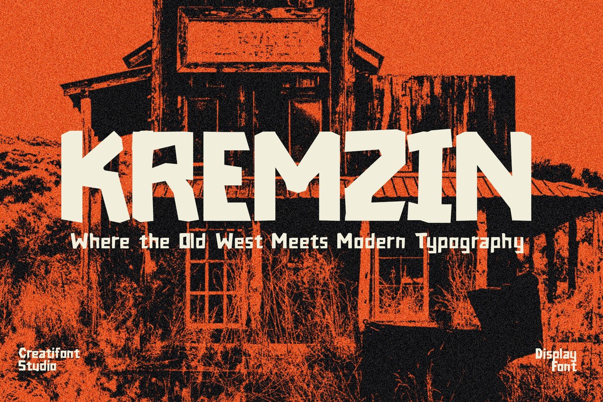 Пример шрифта Kremzin