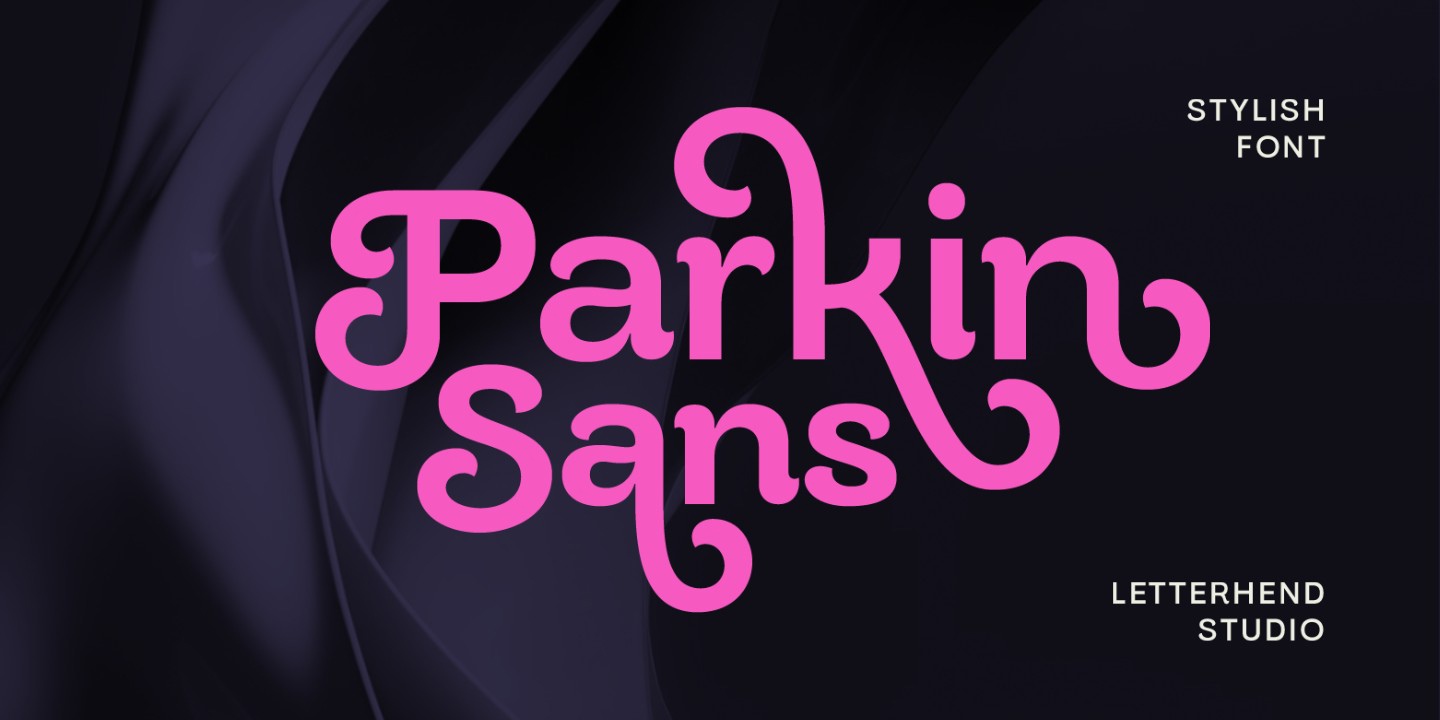 Пример шрифта Parkin