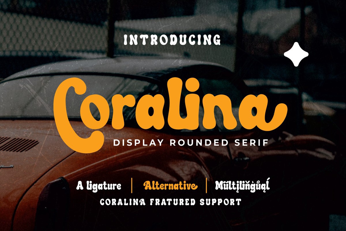 Пример шрифта Coralina Regular