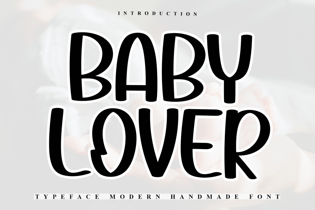 Пример шрифта Babylover