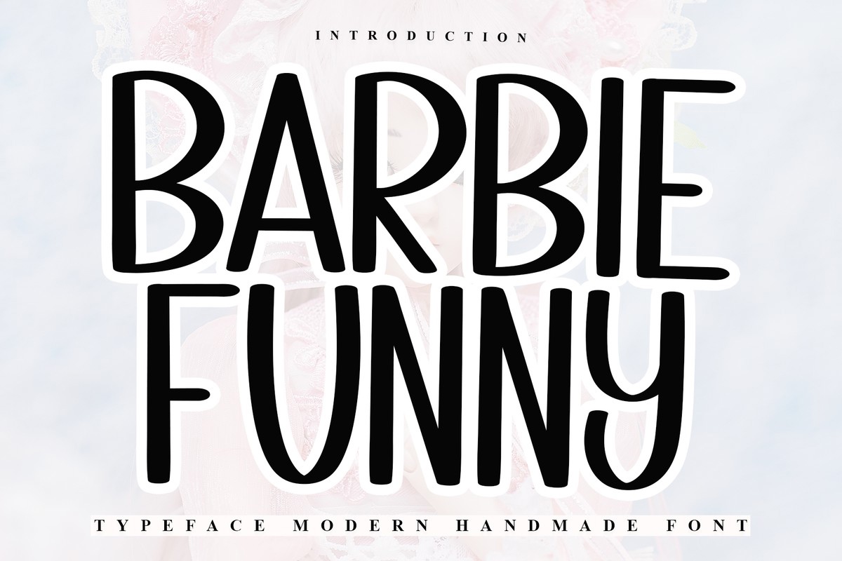 Пример шрифта Barbie Funny