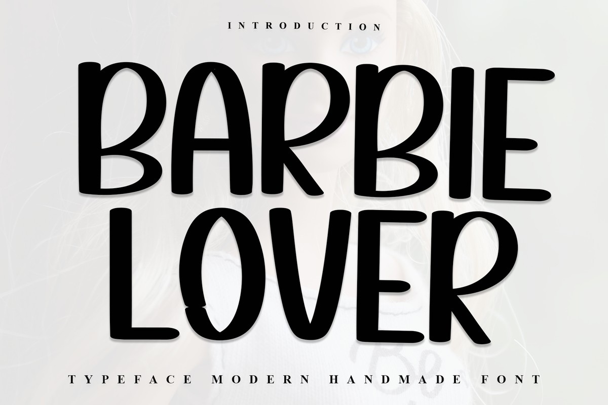 Пример шрифта Barbie Lover