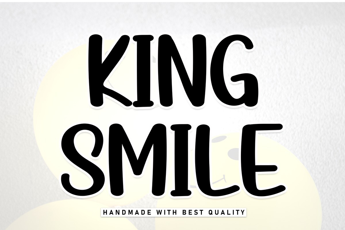 Пример шрифта King Smile Regular