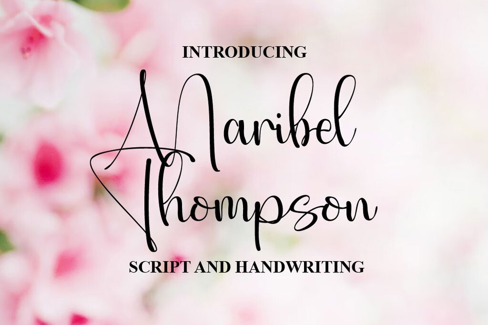 Пример шрифта Maribel Thompson