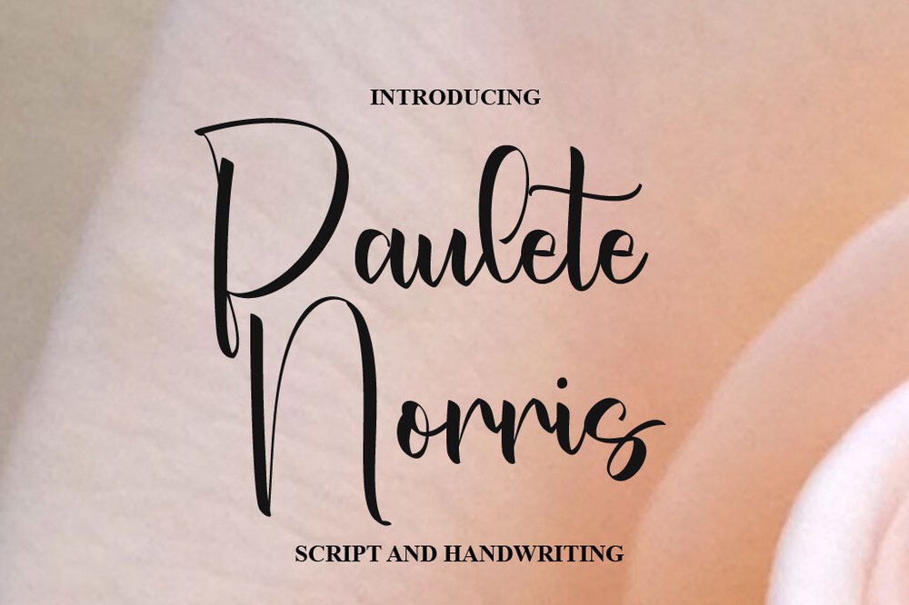 Пример шрифта Paulete Norris